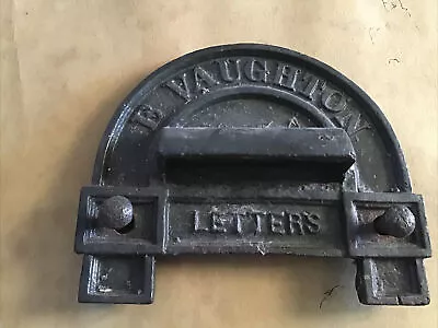 Original  Large Victorian Cast Iron Hooded Letter Box • £65