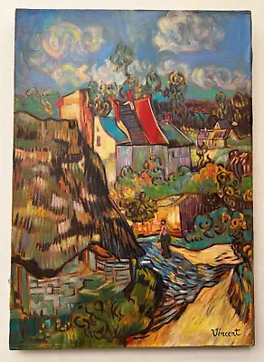 $890 • Buy 50 X 70 CM OIL PAINTING ON CANVAS - VINCENT VAN GOGH Artist - UNFRAMED - SIGNED