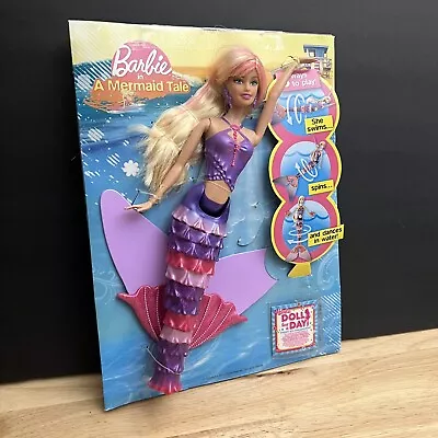 Barbie - 2009 A Mermaid Tale - Swim ‘n Dance Mermaid Wind Up Fun • $79.84