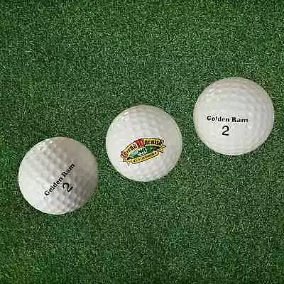 GRAND MACNISH Scotch Whiskey Golden Ram Pro TD Golf Balls Vintage Collectible • $25