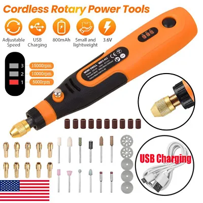 Mini Grinder Rotary Tool Polishing Drill Kit Variable Speed 46X Accessories US • $15