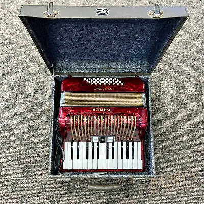 Vintage Hohner Student Accordian 2116 Hohnica W Original Hard Case • $899.95