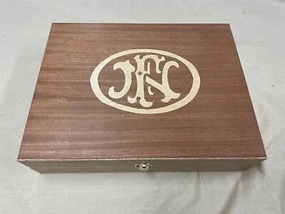Hand Crafted FN Solid Wood Storage Boxes Gun Case Display Box Mahogany  • $60