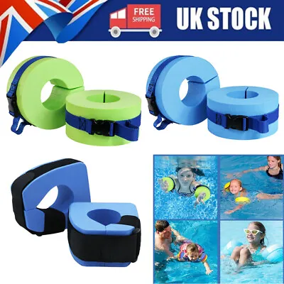 2Pcs Swim Aquatic Cuffs Ankles Arms Belt Swimming Arm Bands Foam Swimming Float • £13.19