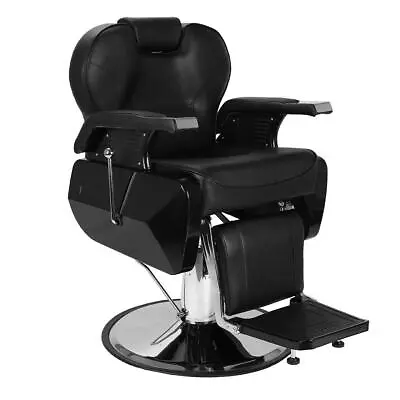 Reclining Barber Chair Salon Beauty Tattoo Shaving Hydraulic Heavy Duty Chair UK • £280.99