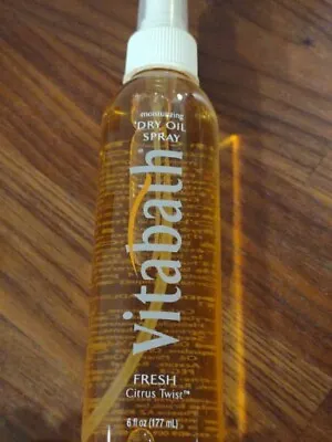 Vitabath Dry Oil Spray FRESH Citrus Twist 6 Fl Oz New Discontinued  • $25