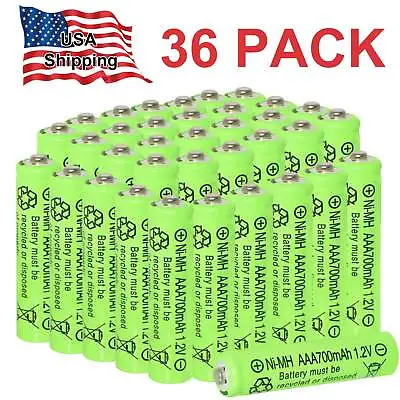 36 Pack 1.2v AAA Rechargeable Batteries AAA Battery For Garden Solar Light • $13.99