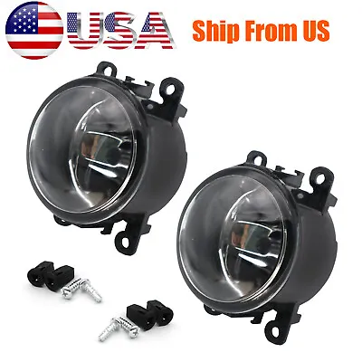 Pair Front Clear Lens Bumper Fog Light Lamps Assembly For Ford Focus Mustang • $25.59