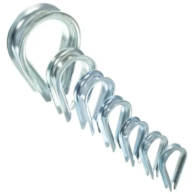 Wire Rope Thimbles - Zinc Plated - Multiple Sizes Available - Standard Duty • $8.99