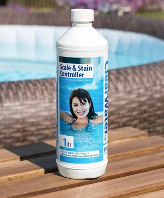 Clearwater 1ltr Stain & Scale Remover - Swimming Pool Lay Z Spa Chemicals CH0021 • £13.95