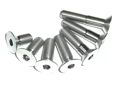 £5.61 • Buy M10x1.25x20-50 Countersunk Titanium Gr5 Bolts Screws Csk 10mm 1.25 Pitch 
