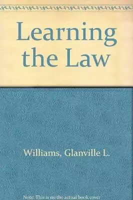 Learning The Law By Williams Glanville L. Paperback Book The Cheap Fast Free • £87.99