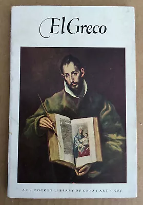 El Greco Pocket Library Of Great Art Vintage Paperback 1953 John Matthews 1st Ed • $6