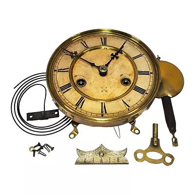 Antique HAC Mantel Clock Movement Hamburg American Clock Co. German Parts Lot • $59.95