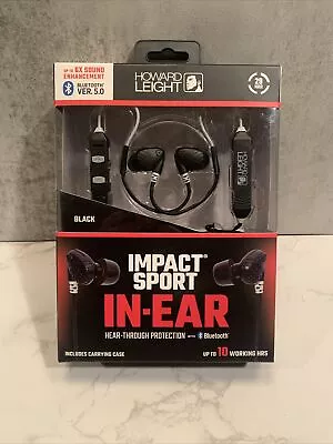 Howard Leight R-02701 Impact Sport In-Ear Headphones W/Bluetooth Black Used • $50