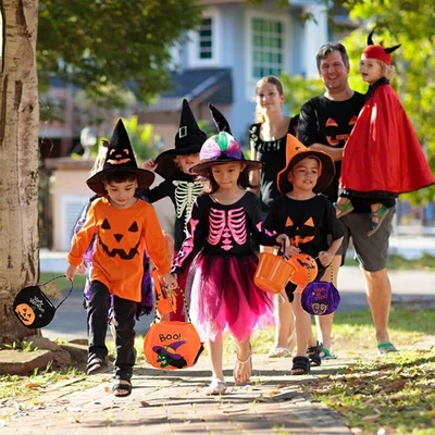 £4.50 • Buy Halloween Trick Or Treat Bags Non-Woven Candy Bag
