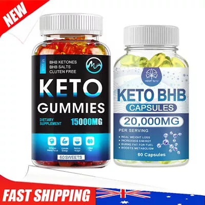 Keto Gummies Ketone Advanced Weight Loss Fat Burner Men Women Dietary Supplement • $21.99