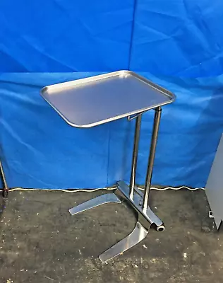 Pedigo Stainless Steel Tray With Rolling Mayo Stand • $500