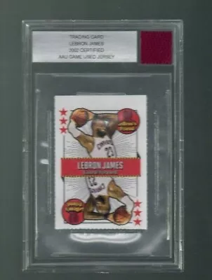 2002 LEBRON JAMES BGS Certified AAU Game Used Jersey Encased SI Cavaliers • $99.99