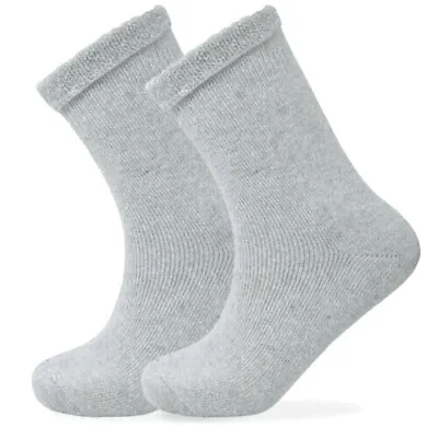 Mens Diabetic Winter Socks Merino Wool Soft Thick Non Elastic Sock UK Size 6-11 • £7.41