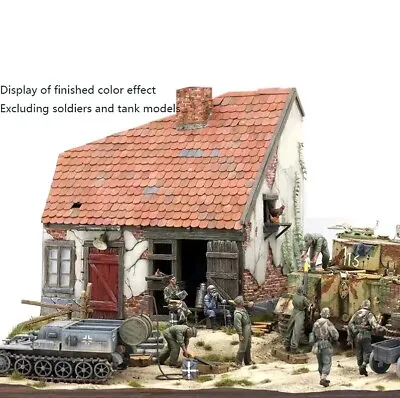 1/35 Handmade Building Model Kits Ruins House Wooden Diorama Scene Unpainted New • $32.99