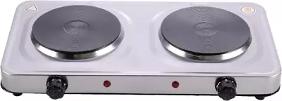 2.5KW Double Twin Dual Hot Plate Electric Multi-function Table Top Cooker Heat • £17.99