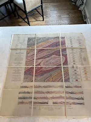 Virginia Burkes Garden Topographic Geological Map 1940 Arthur Bevan • $25