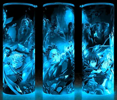 Glow In The Dark Demon Slayer Anime Collector Cup Mug Tumbler Cup 20oz • $22.95