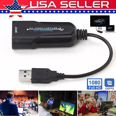 1080P 120FPS Video Capture Card HDMI To USB 3.0 Video Grabber Live Streaming • $15.39