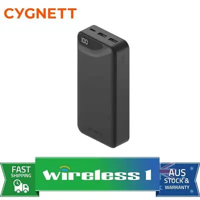 $65 • Buy Cygnett ChargeUp Boost Gen3 20000mAh Power Bank - Black (CY4345PBCHE)