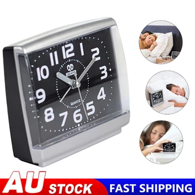 $14.27 • Buy Analogue Alarm Clock Analog Loud Battey Bedside Desktop Table Silent Minimalis~