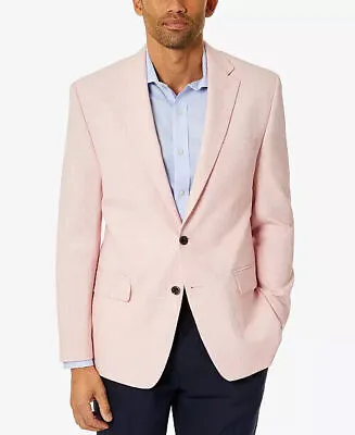 CLUB ROOM Men's Classic-Fit Solid Sport Coat 40R Pink Two Button • $13.86