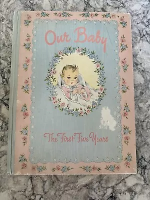 Vintage Our Baby The First Five Years Baby Record Book By Whitman UNUSED • $29