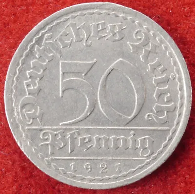 Germany 50 Pfennig 1921 A (F1609) • £2