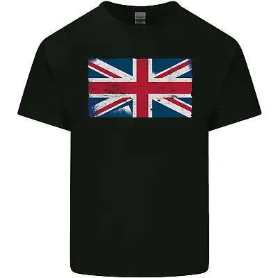 Distressed Union Jack Flag Great Britain Kids T-Shirt Childrens • £7.48