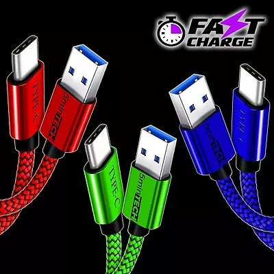 3-PACK - ⚡Fast Charger⚡ (USB C To USB A) Cable Male Cord Charging Type C Cable  • $13.92