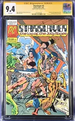 Starslayer #2 Pacific Comics CGC Signature Series 9.4 Signed Mike Grell • $199.95