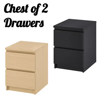 New IKEA Malm Chest Of 2 Drawers Bedroom & Living Room Drawer Multicolor 40x55cm • £93.50
