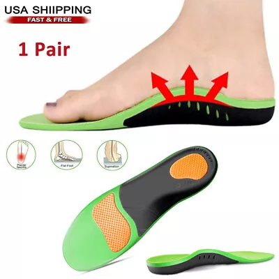 Orthotic Shoe Insoles Inserts Flat Feet High Arch Support For Plantar Fasciitis • $10.95