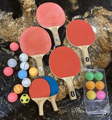 STIGA 4 Player Ping Pong Paddle Set Table Tennis Rackets + 2 Mini Paddle Balls • $34.99