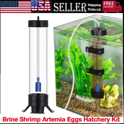 Brine Shrimp Artemia Eggs Hatchery Kit Aquarium Incubator Hatcher For Fish Tank • $15.88