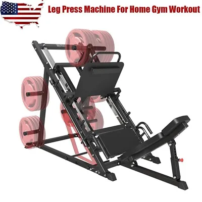 Leg Press Machine With Calf Block Plate Storages Heavy Duty Workout Equipment • $823.65