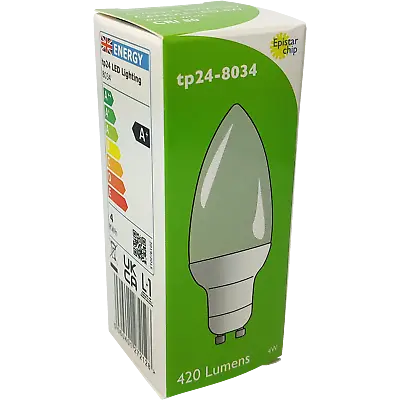TP24 8034 LED Candle Light Bulb 4W GU10 L1 Warm White 3000K • £15.55