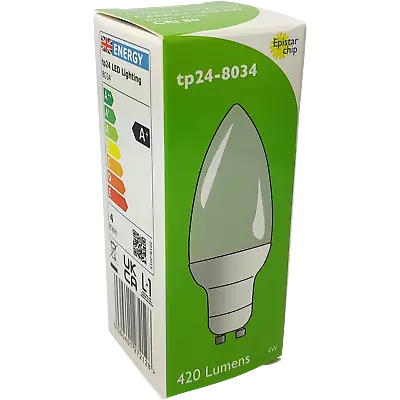 TP24 8034 LED Candle Light Bulb 4W GU10 L1 Warm White 3000K • £15.55