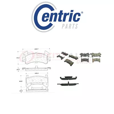 Centric Posi Quiet Disc Brake Pads W Shims For 1983-1994 Chevrolet S10 Nw • $52.28