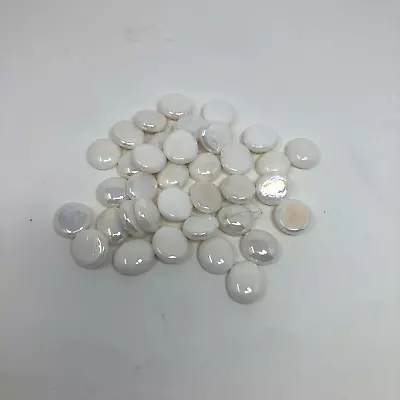 7 Oz Opal White Small Glass Gems - Vase Fillers • $5.99