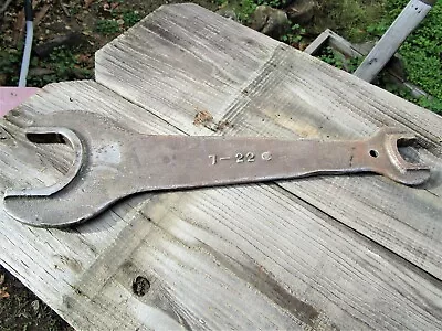Rare Very Large Antique Industrial Open End Wrench Vintage 7-22 • $129
