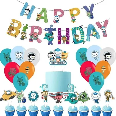 The Octonauts Party Balloons Set Theme Birthday Party Decorations • £9.95