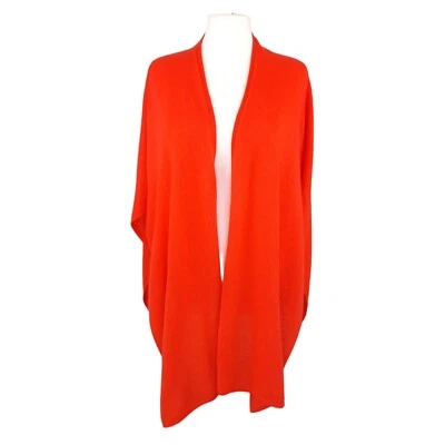 £59.99 • Buy Pure Collection Poppy Red 100% Cashmere Gassato Knitted Wrap Shawl One Size Luxe