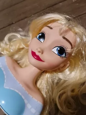 Disney Princess Frozen Elsa Doll Hair Styling Head  Toy • £5